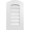Ekena Millwork Arch Top Surface Mount PVC Gable Vent: Non-Functional, w/ 3-1/2"W x 1"P Standard Frame, 14"W x 22"H GVPAR14X2201SN - alternate 1
